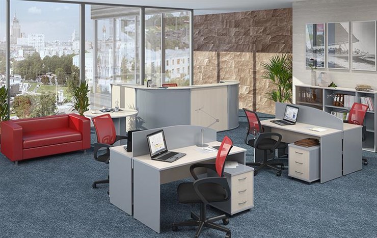 Офисный набор мебели IMAGO набор для начальника отдела в Лангепасе - изображение 1